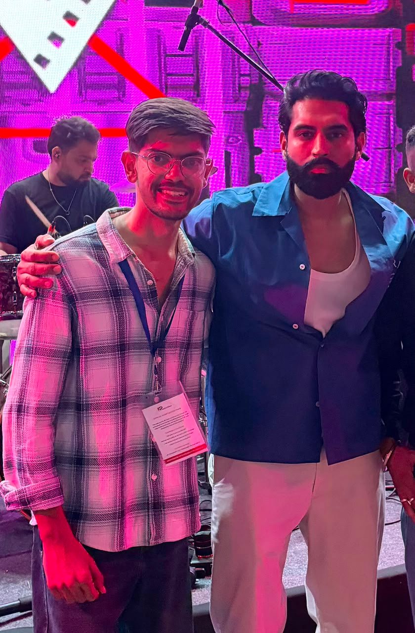 Ronit Raj with a celebrity